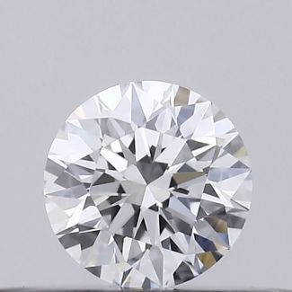 0.21 Carat Round D VVS1 EX GIA Natural Diamond