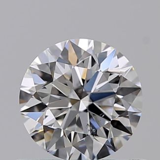 0.50 Carat Round E SI1 EX GIA Natural Diamond