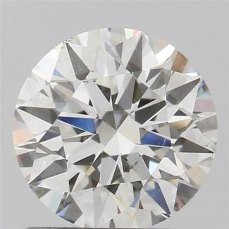 0.90 Carat Round H VS2 EX VG GIA Natural Diamond