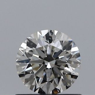 0.60 Carat Round I SI1 EX VG GIA Natural Diamond