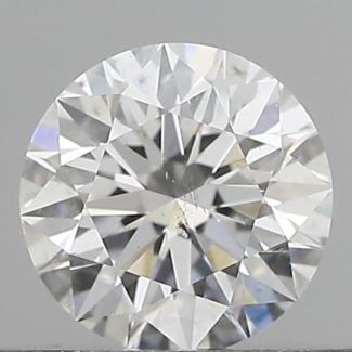 0.40 Carat Round E SI1 EX GIA Natural Diamond