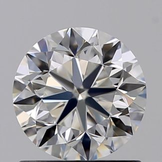 0.90 Carat Round F VVS2 VG EX GIA Natural Diamond