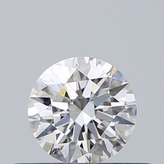 0.31 Carat Round F IF EX GIA Natural Diamond