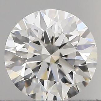 0.40 Carat Round F VVS2 EX GIA Natural Diamond