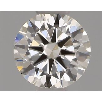 0.31 Carat Round G VVS2 EX IGI Natural Diamond