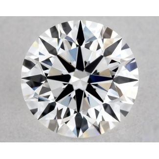 0.56 Carat Round D VVS1 EX GIA Natural Diamond