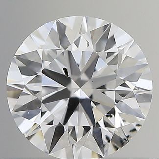 0.6 Carat Round E SI2 EX GIA Natural Diamond