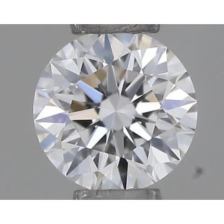 0.22 Carat Round D VVS2 VG EX GIA Natural Diamond