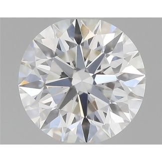 0.5 Carat Round F VVS2 EX GIA Natural Diamond