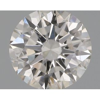 0.51 Carat Round H SI2 EX IGI Natural Diamond