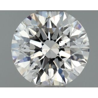 0.55 Carat Round D SI2 EX GIA Natural Diamond