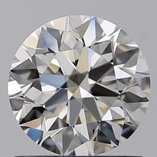 0.80 Carat Round I VS1 EX GIA Natural Diamond