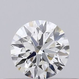 0.27 Carat Round G VVS2 EX GIA Natural Diamond