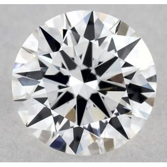 0.31 Carat Round F VVS1 EX GIA Natural Diamond