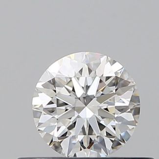 0.38 Carat Round F IF EX GIA Natural Diamond