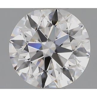 0.55 Carat Round G VVS2 EX HRD Natural Diamond