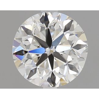 0.9 Carat Round H VVS2 VG EX GIA Natural Diamond