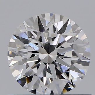 0.53 Carat Round D SI1 EX GIA Natural Diamond