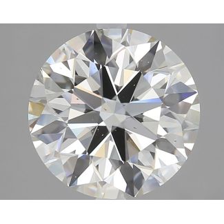 3.13 Carat Round H VS2 EX IGI Natural Diamond