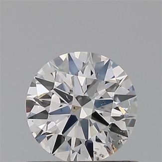 0.50 Carat Round E SI1 EX GIA Natural Diamond