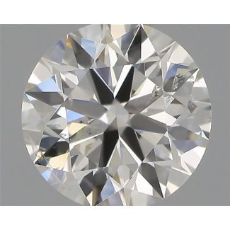 0.50 Carat Round G SI2 EX IGI Natural Diamond