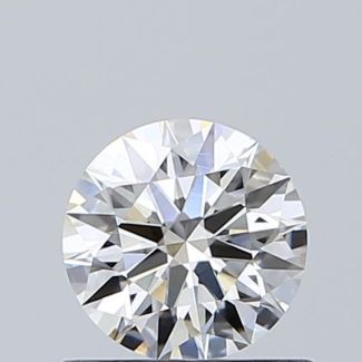 0.59 Carat Round H VVS1 EX GIA Natural Diamond