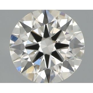 0.5 Carat Round H VVS2 EX IGI Natural Diamond