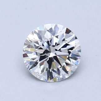 0.64 Carat Round D VS2 EX GIA Natural Diamond