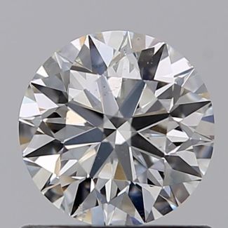 0.70 Carat Round F SI1 EX GIA Natural Diamond