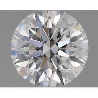 0.5 Carat Round F VVS2 EX GIA Natural Diamond