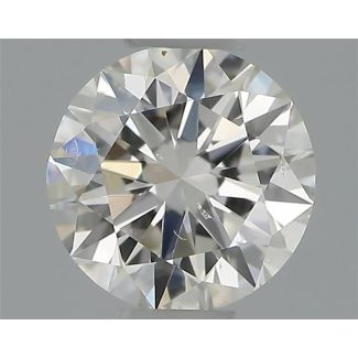 0.30 Carat Round H SI1 EX VG GIA Natural Diamond