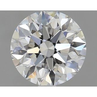 0.9 Carat Round E VVS1 EX GIA Natural Diamond