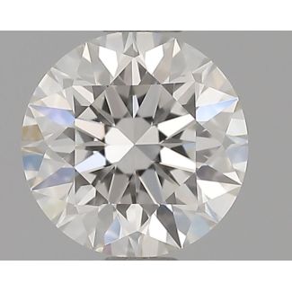 0.55 Carat Round H VVS2 EX GIA Natural Diamond