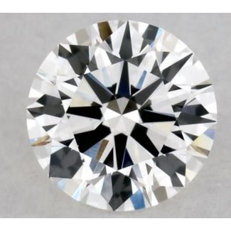 0.35 Carat Round H VVS2 EX GIA Natural Diamond