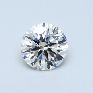 0.43 Carat Round H VS2 EX VG GIA Natural Diamond