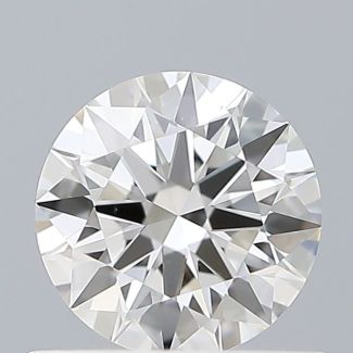 0.52 Carat Round F VVS2 EX GIA Natural Diamond