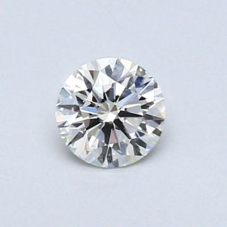 0.39 Carat Round I SI1 EX GIA Natural Diamond