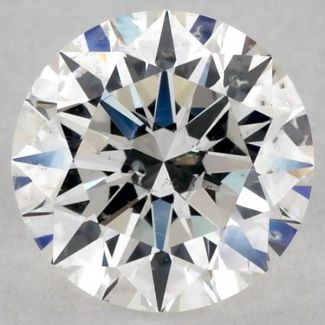 0.6 Carat Round H SI2 EX GIA Natural Diamond