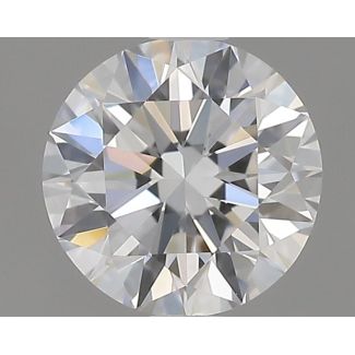 0.53 Carat Round D VVS1 EX GIA Natural Diamond