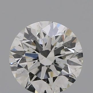 0.51 Carat Round H I1 EX VG GIA Natural Diamond