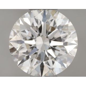 0.52 Carat Round H VS2 EX GIA Natural Diamond