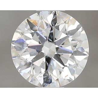 0.5 Carat Round F SI2 EX GIA Natural Diamond