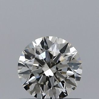 0.56 Carat Round J VVS2 EX GIA Natural Diamond