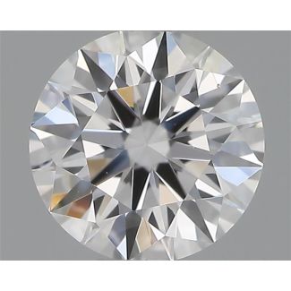 0.40 Carat Round D SI1 EX GIA Natural Diamond