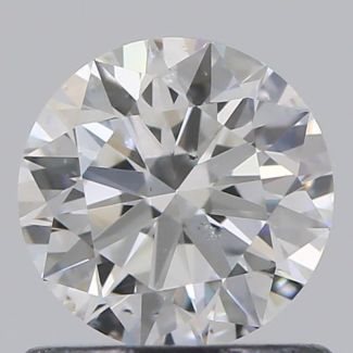 0.72 Carat Round F SI1 EX GIA Natural Diamond