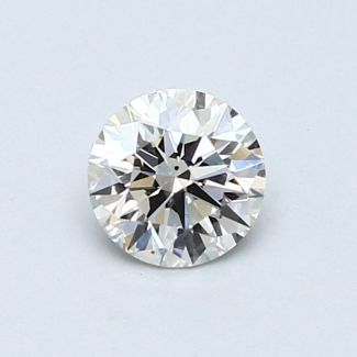 0.56 Carat Round I VS2 EX GIA Natural Diamond