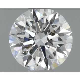 0.41 Carat Round D SI2 EX GIA Natural Diamond