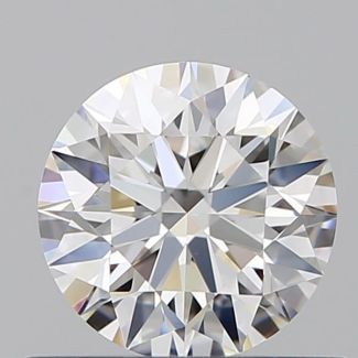 0.63 Carat Round F VVS2 EX GIA Natural Diamond