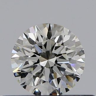 0.32 Carat Round H VVS2 EX GIA Natural Diamond