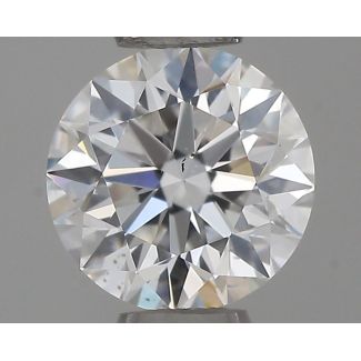 0.43 Carat Round F VS2 VG EX GIA Natural Diamond